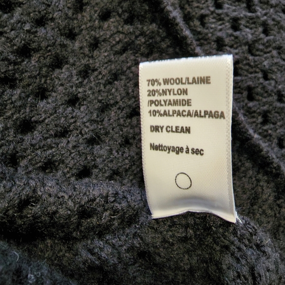 **SOLD **James Perse cowl neck wool blend open knit sweater (2/M) - Picture 8 of 10